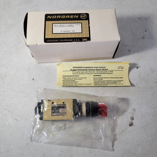 Norgren IMI Nugget Directional Control Spool Valve MH12BDA31N002 / MH12BDA31N002