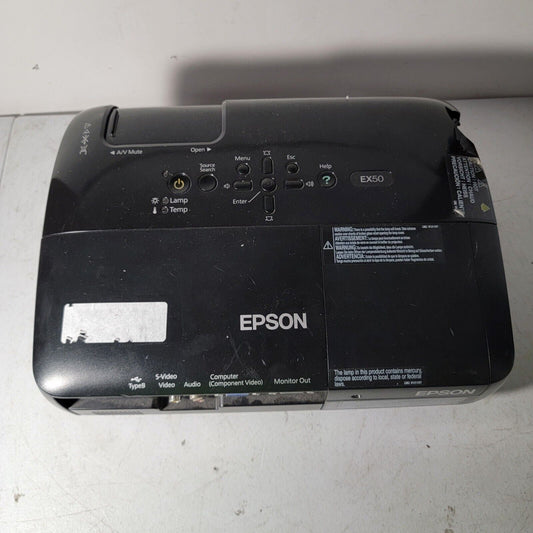 Epson H284A EX50 Multimedia Digital 3LCD Projector - BLK