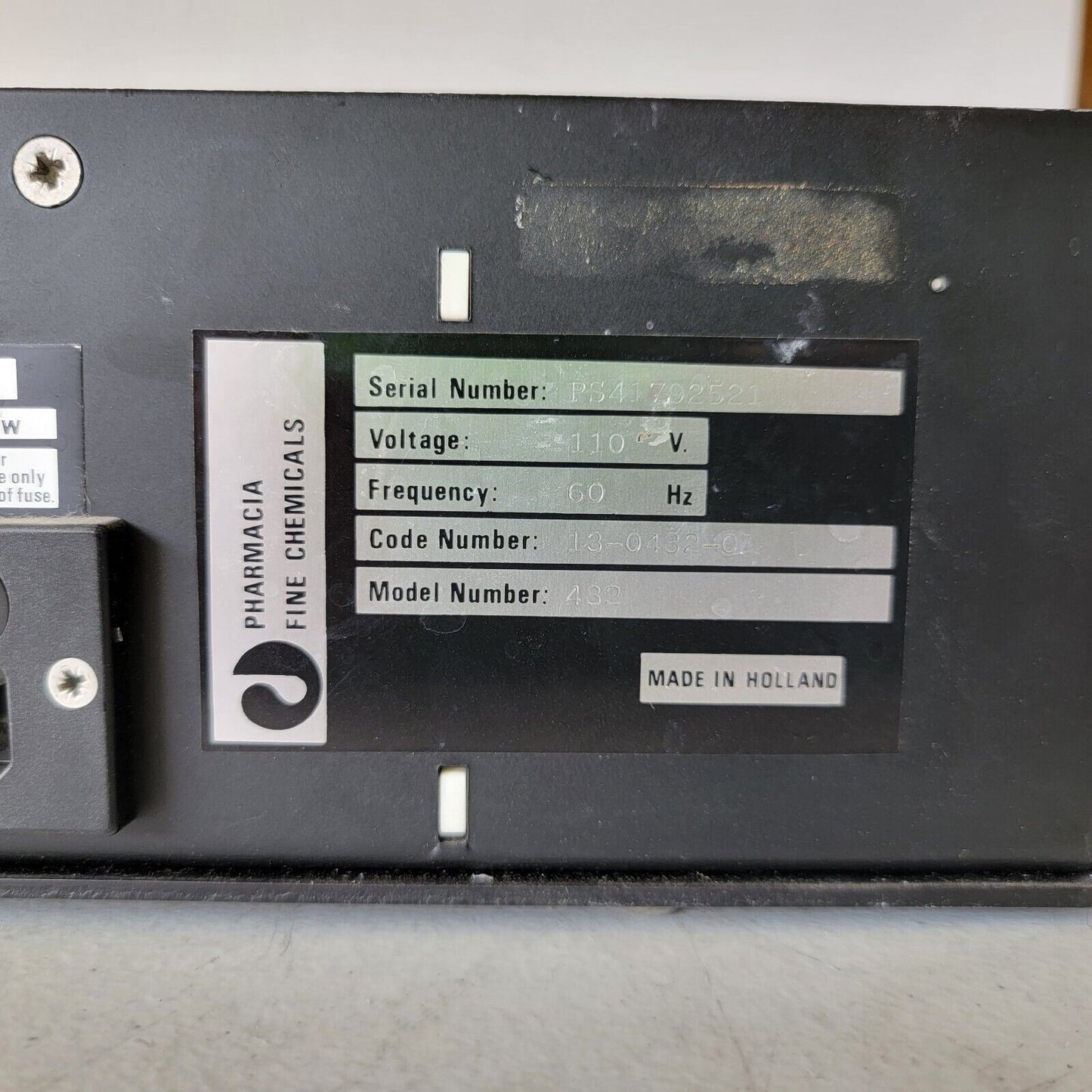 Pharmacia Fine Chemicals 432 No. 13-0432-01 Power Supply Controller Module