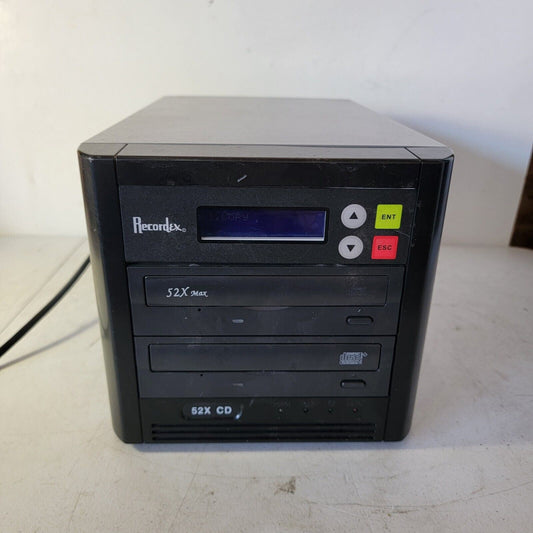 TESTED- WORKS Recordex 52x Max CD Duplicator Single One-to-One Copier