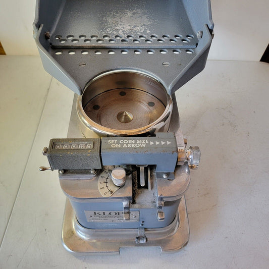 Vintage Klopp Manual Crank Coin Counter Machine Model CM -No Coin Tubes Included