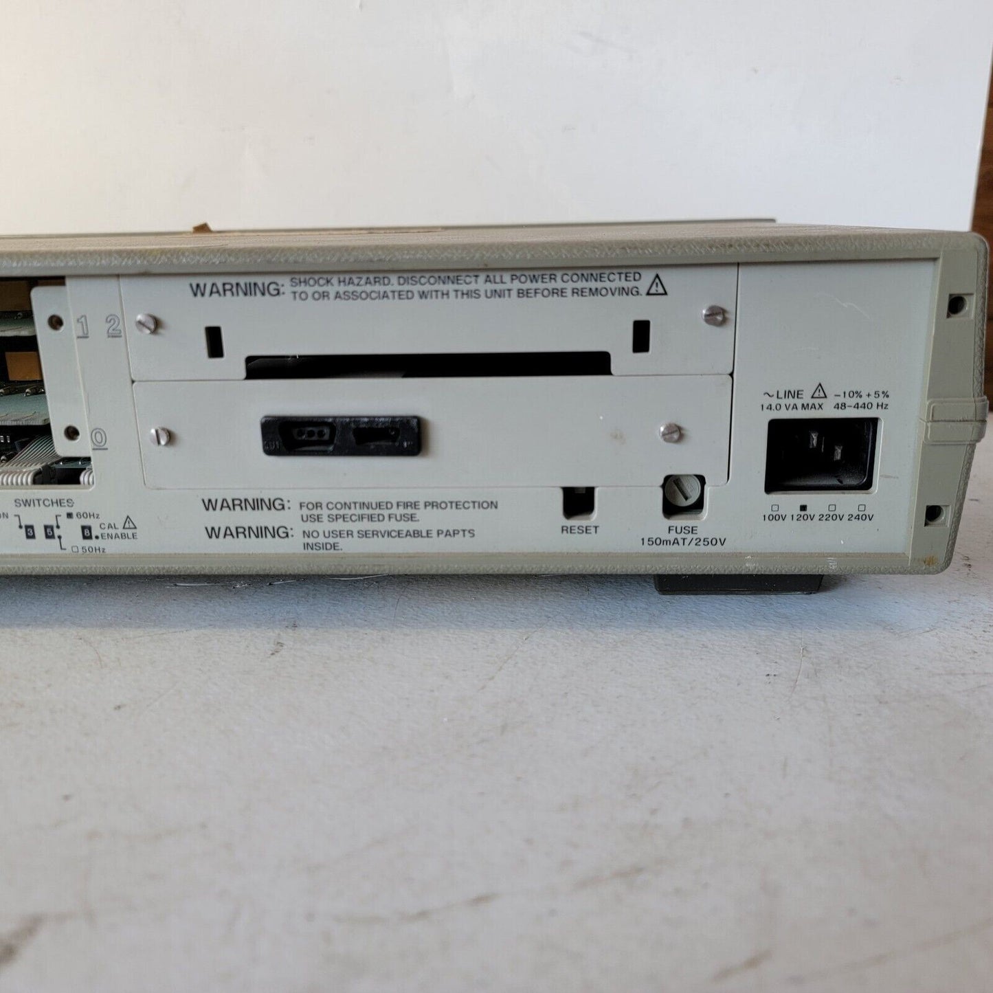 HP Agilent 3421A Data Acquisition Control Unit Opt 020 w/ 2x IO Boards