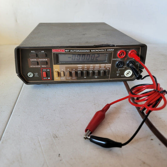TESTED-WORKS Keithley 197 Autoranging Microvolt DMM Digital Multimeter w/ Manual