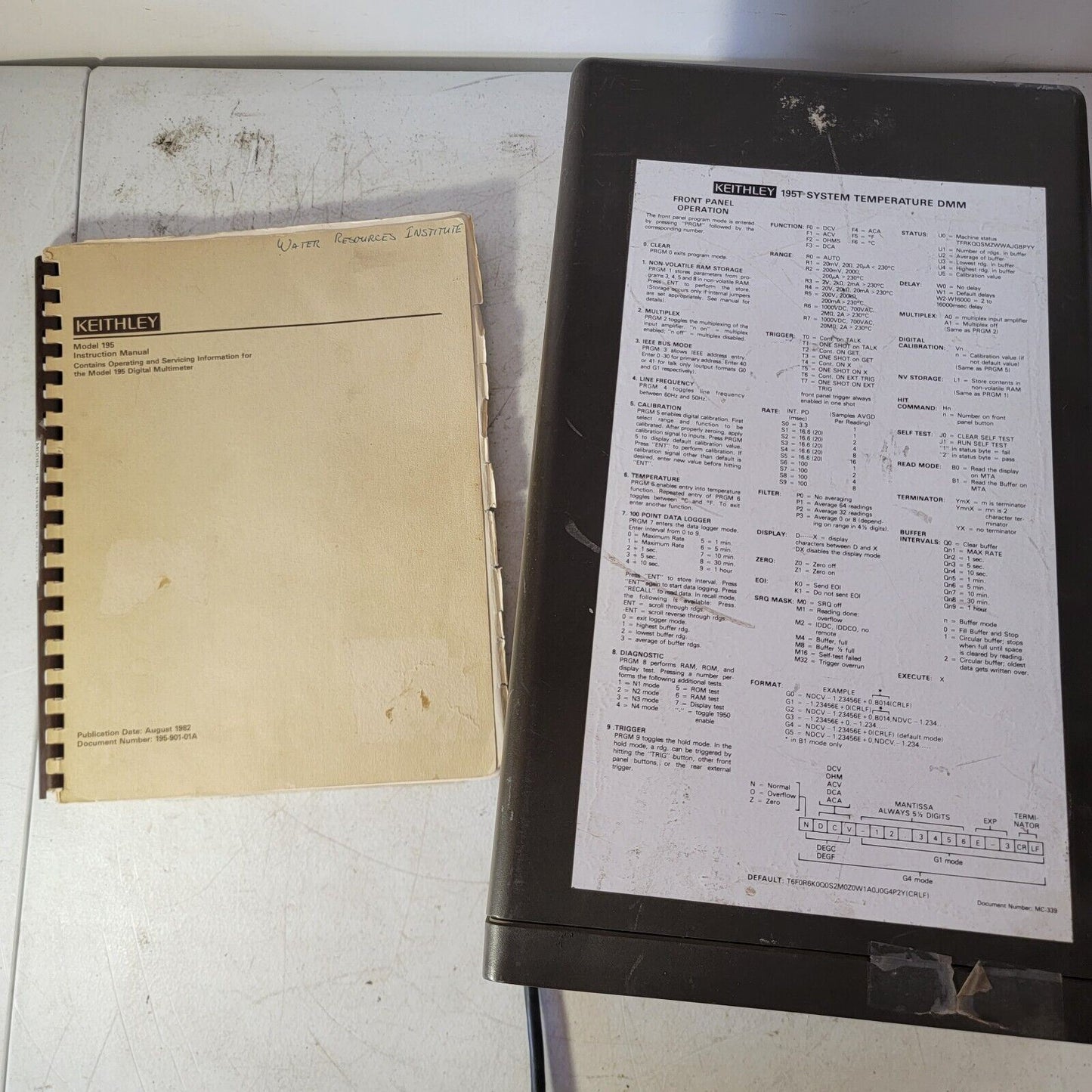 TESTED- Keithley 195 2-Channel System DMM Digital Multimeter w/ Operating Manual