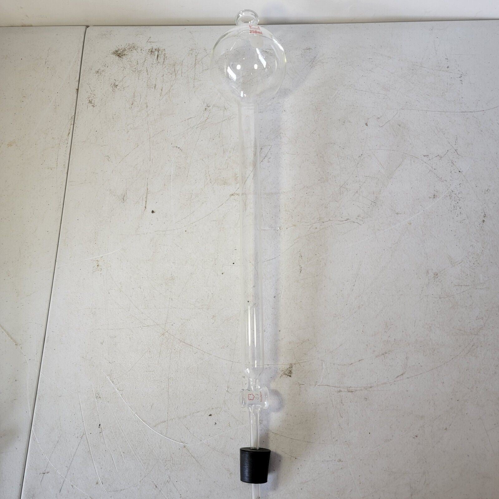 Pyrex Glassware Column KONTES Glass 250mL Reservoir Chromatography Column Pyrex Glassware ...
