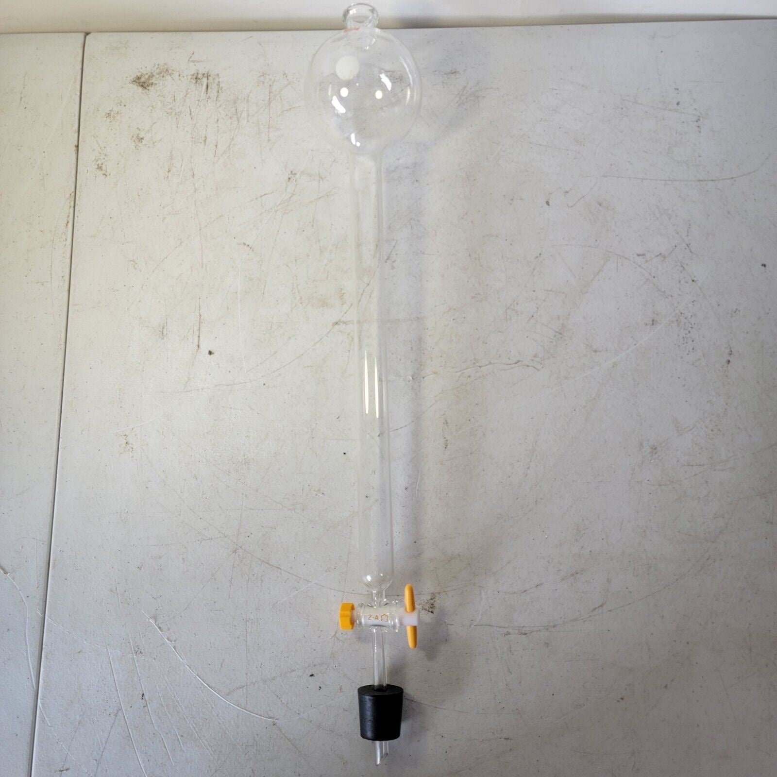 KONTES Glass 250mL Reservoir Chromatography Column Pyrex Glassware ...