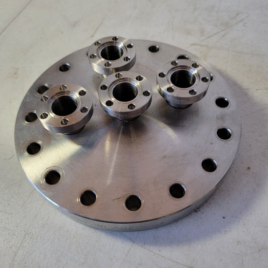 MDC DN100CF 6" CF Adapter to 4x DN16CF 1.33" Mini-CF Flanges High Vacuum
