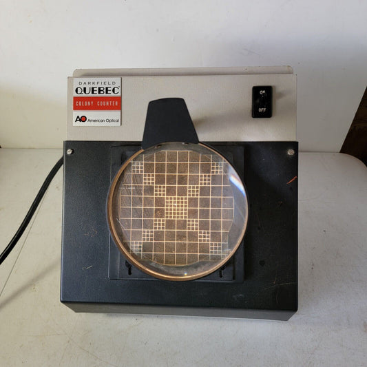 TESTED- WORKS AO Quebec Darkfield Colony Counter Model 3325