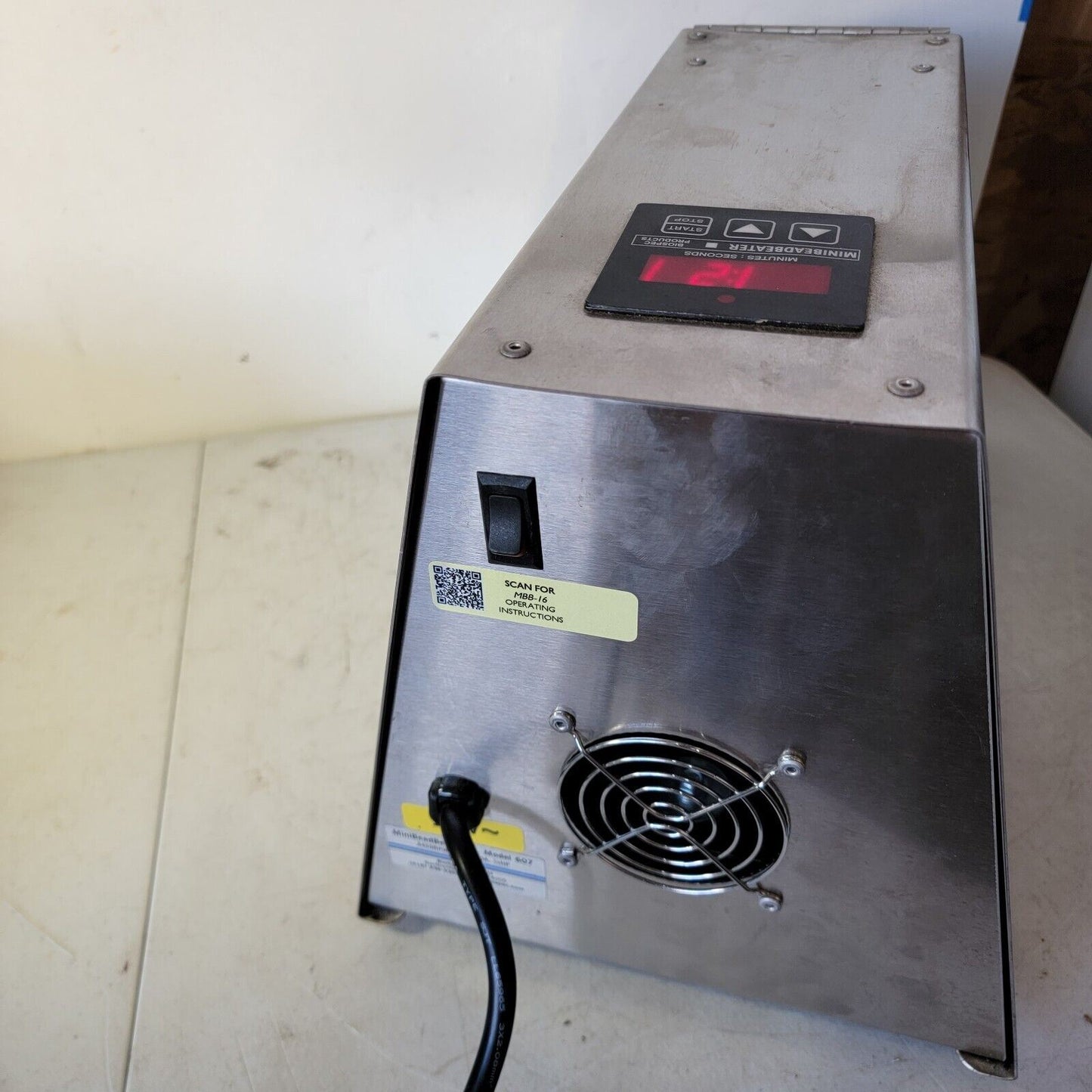READ DESCRIPTION BioSpec Mini BeadBeater 16 Homogenizer Cell Disrupter Model 607