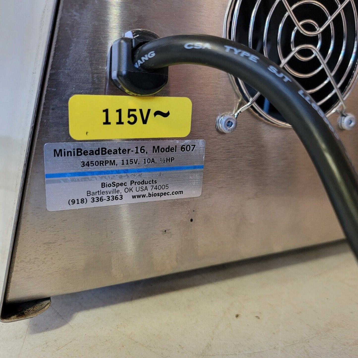 READ DESCRIPTION BioSpec Mini BeadBeater 16 Homogenizer Cell Disrupter Model 607