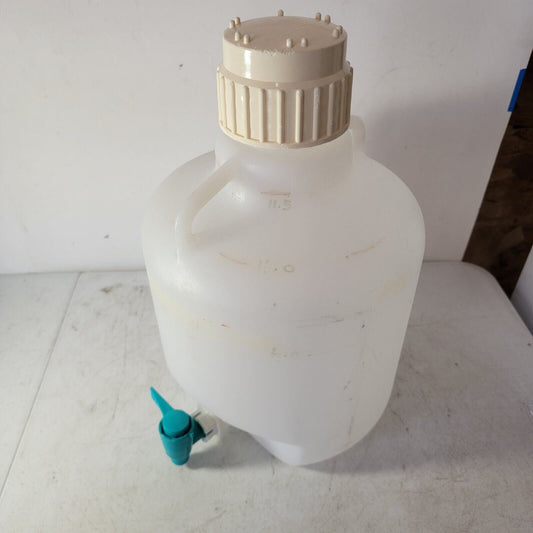 Nalgene 10 Liter HDPE Lab Carboy w/ Spout and Lid Laboratory Chemical Use