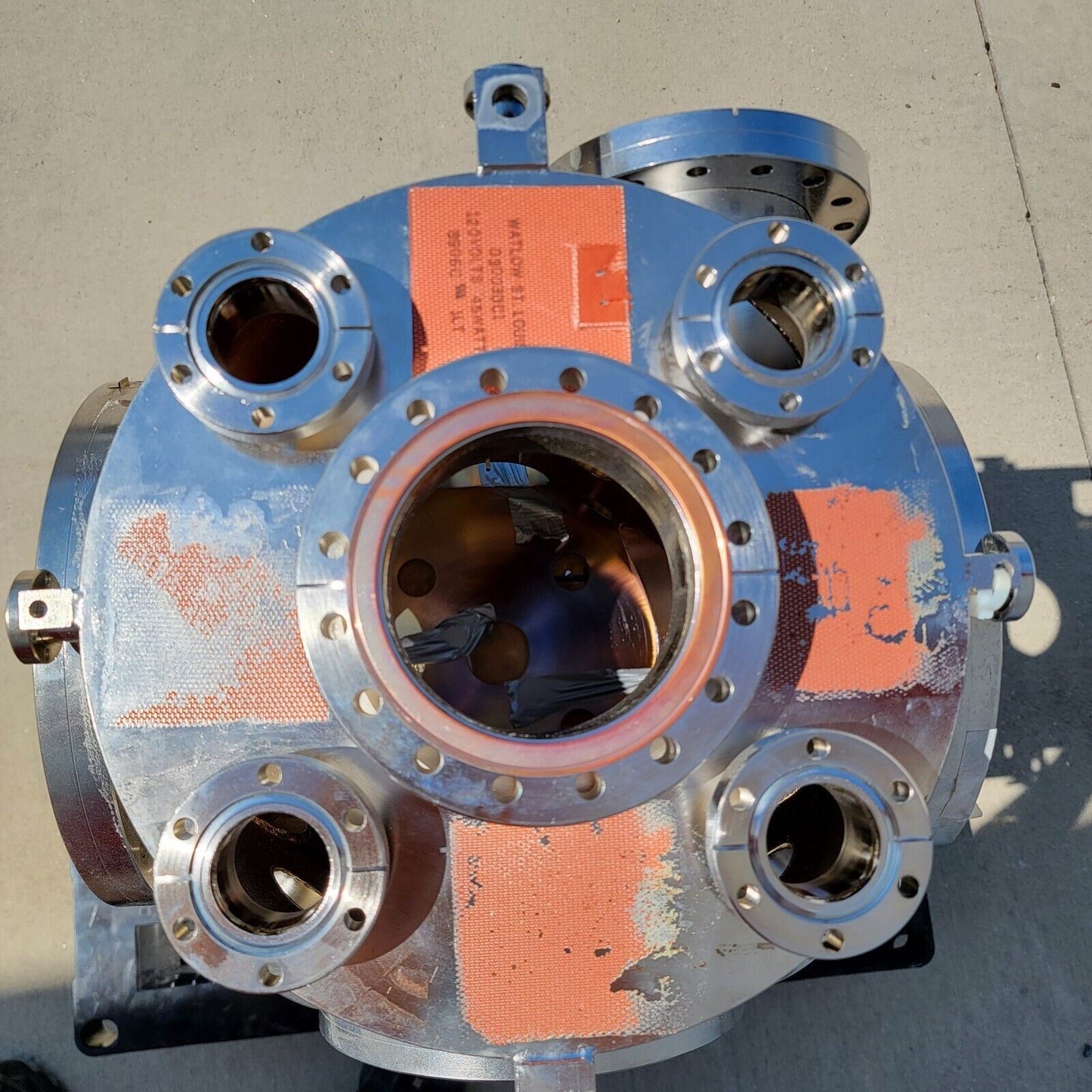 *READ* Large Sputtering/Vapor Deposition High Vacuum Chamber 47x Conflat Ports