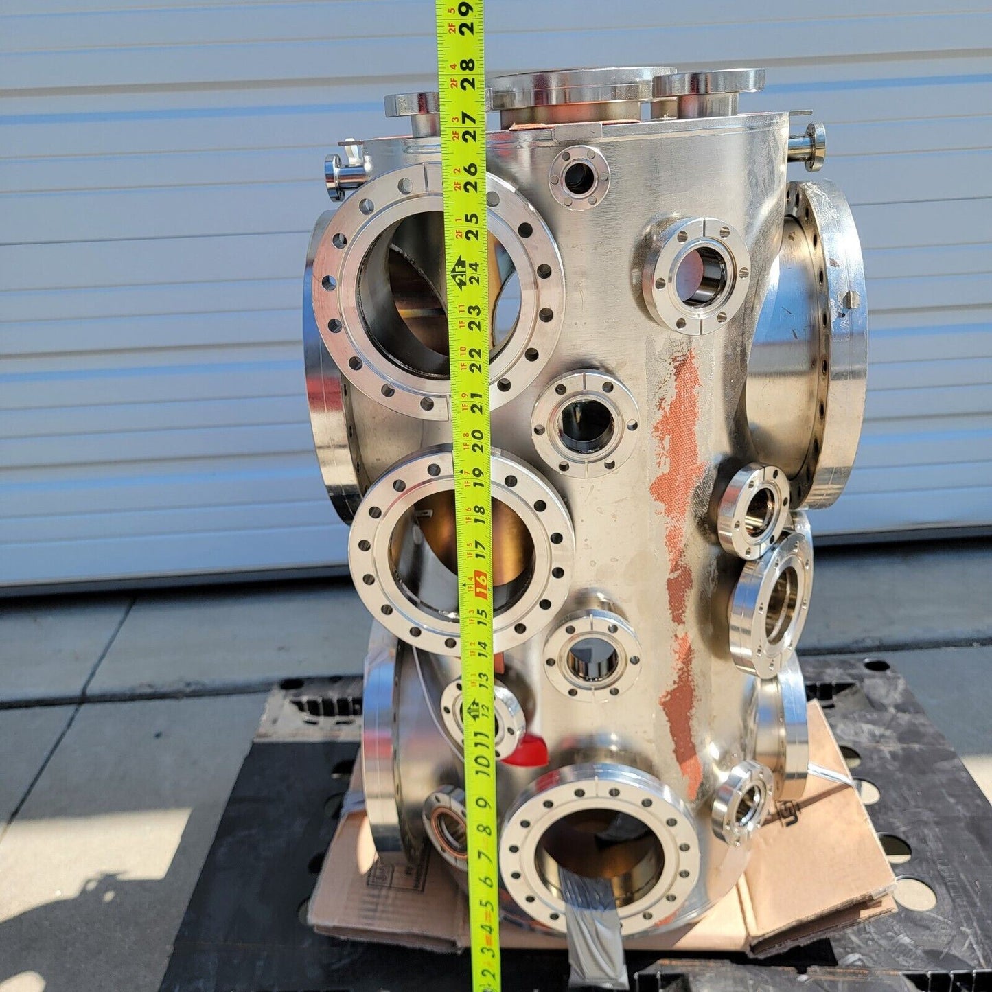 *READ* Large Sputtering/Vapor Deposition High Vacuum Chamber 47x Conflat Ports