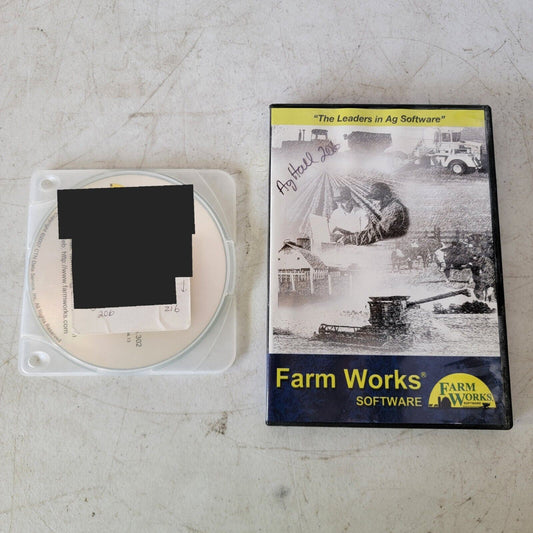 2x CDs Farm Works Ag Software X2 CD Disk w/ Key Code