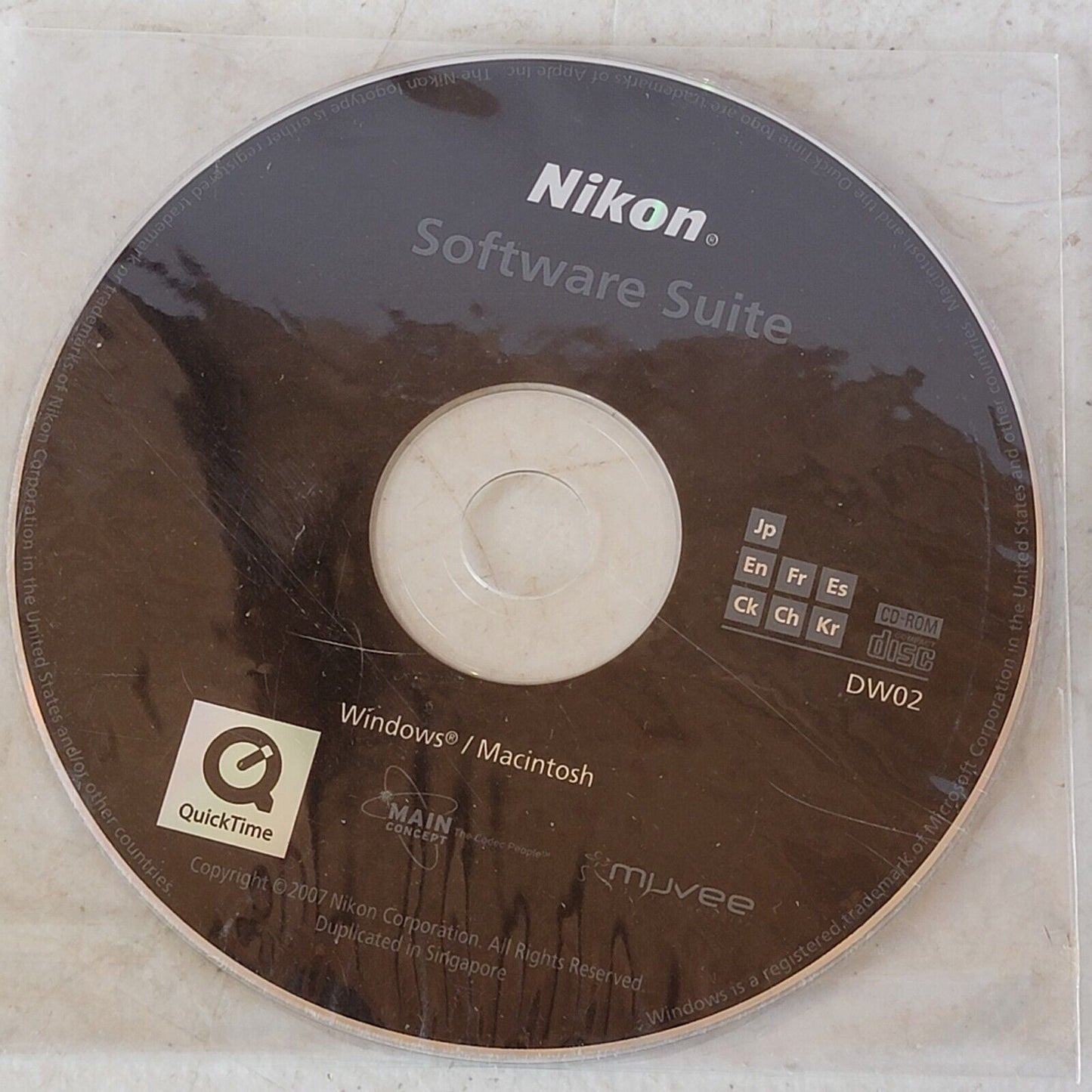 OEM Nikon Software Suite CD DW02 Windows / Mac Multi Lingual