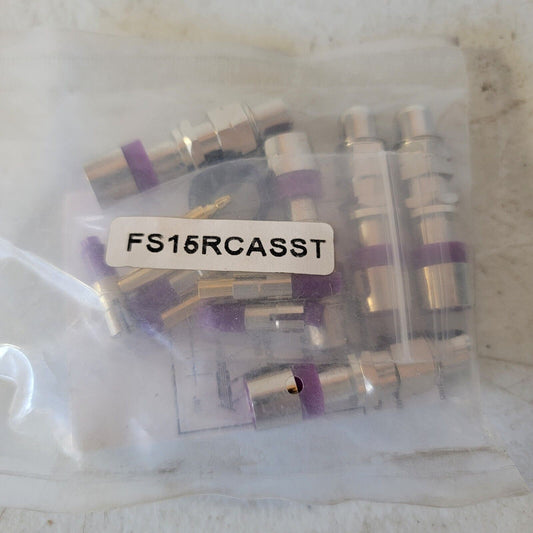 Belden F-Conn FS15RCASST Mini RCA RG59 Connectors Adaptors *5 Pack*