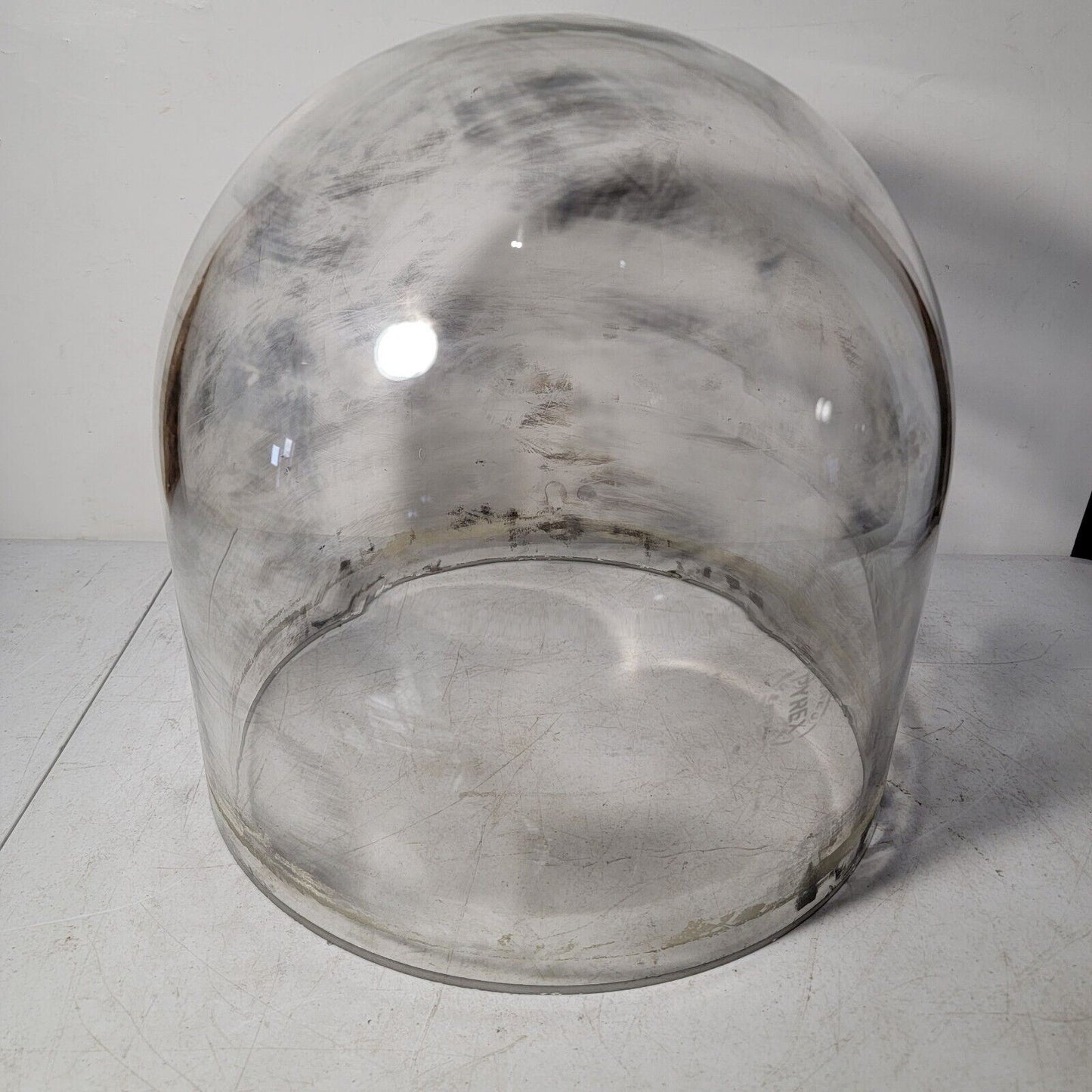 12" Pyrex Bell Jar w/ Metal Shroud High Vacuum