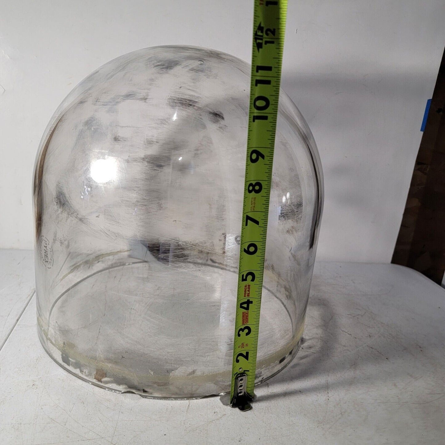 12" Pyrex Bell Jar w/ Metal Shroud High Vacuum