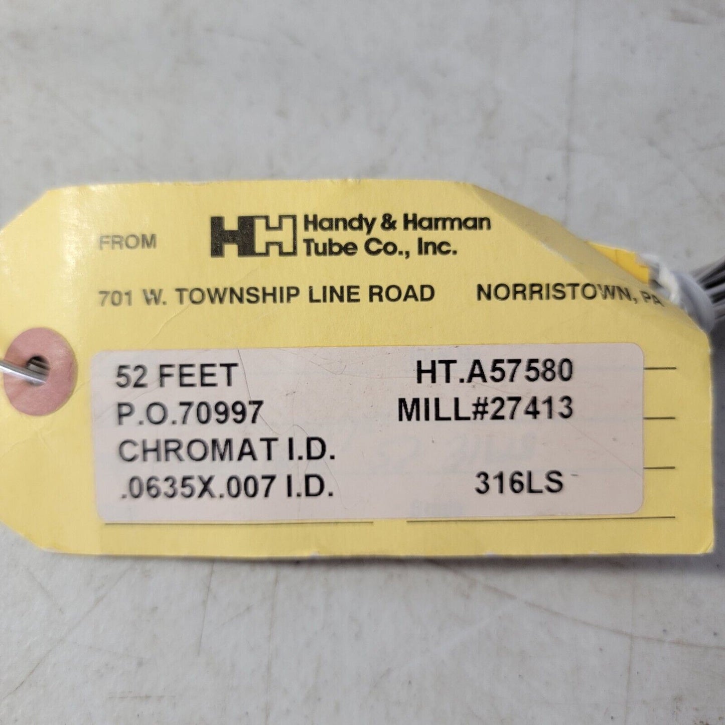 *40+ Feet* Alltech Chromat Chromatography 316LS SS 1/16" OD, 0.007" ID 30142