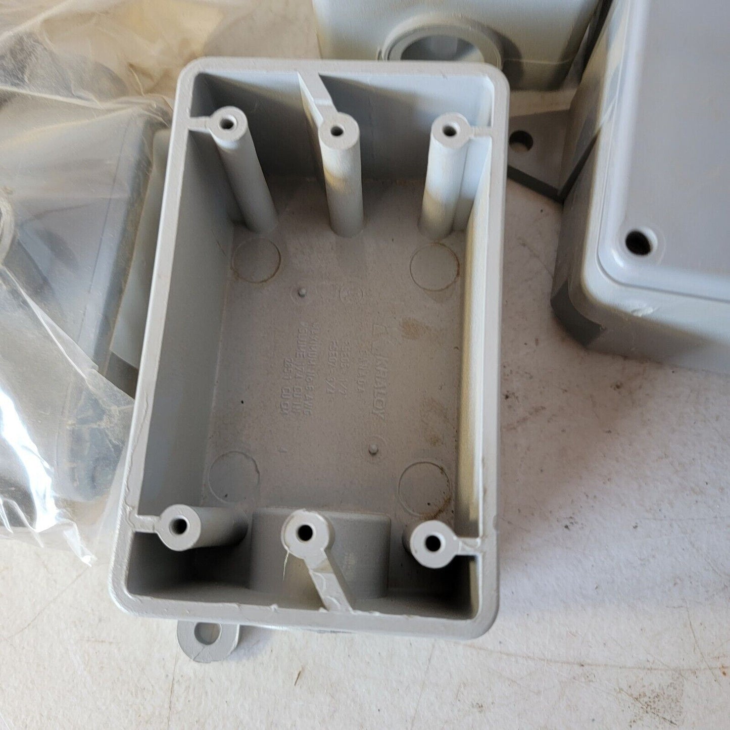 5x PVC Electric Boxes