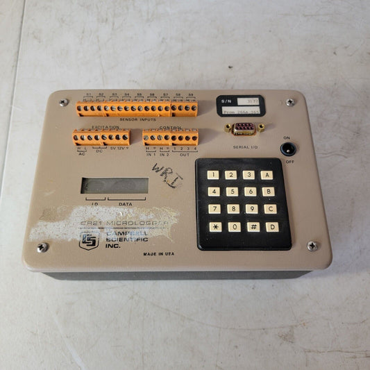 Campbell Scientific Weathermeasure CR21 Micrologger Prom 266A, 265 Data Logger