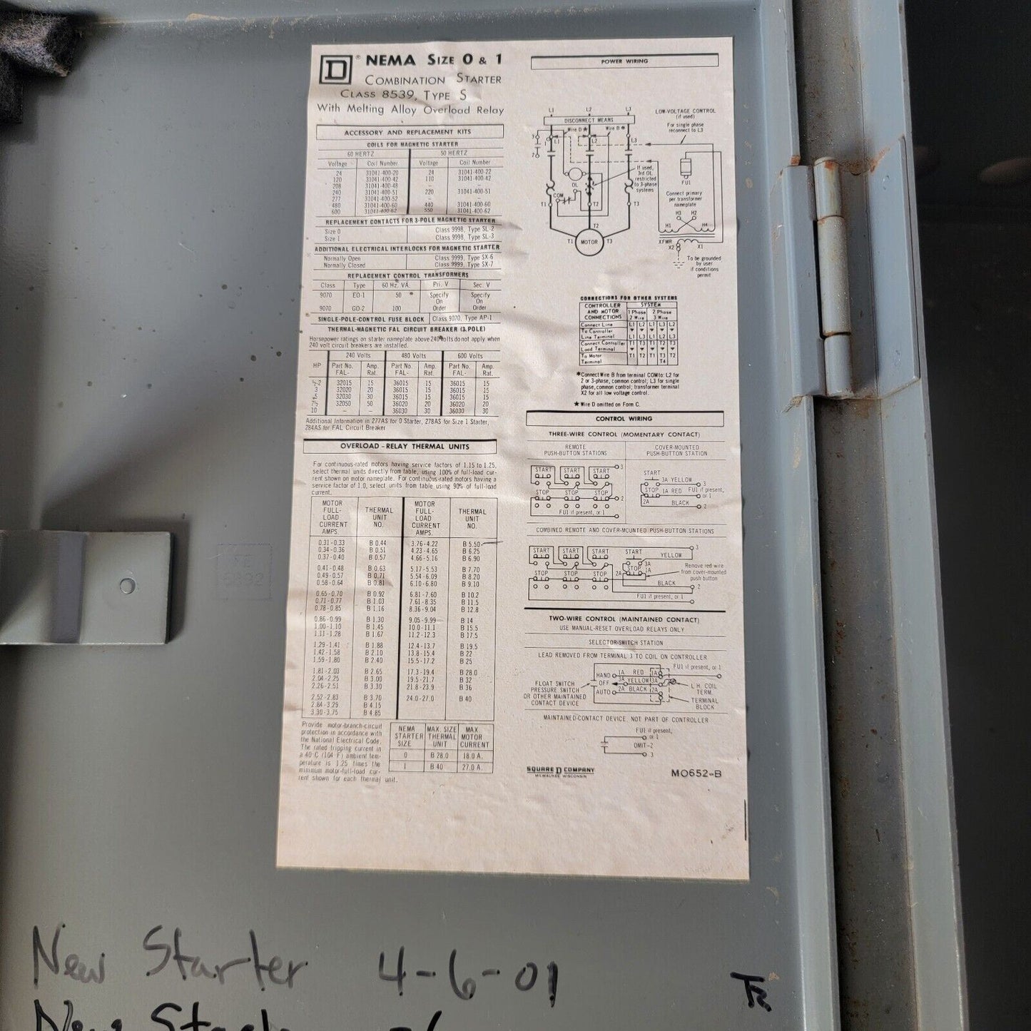 Square D Electrical Disconnect Box 15A Class 8539 SBG 1 CFTX3