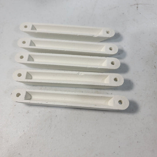 5x Alumina Combustion Boat Ceramic Crucible 4" Long