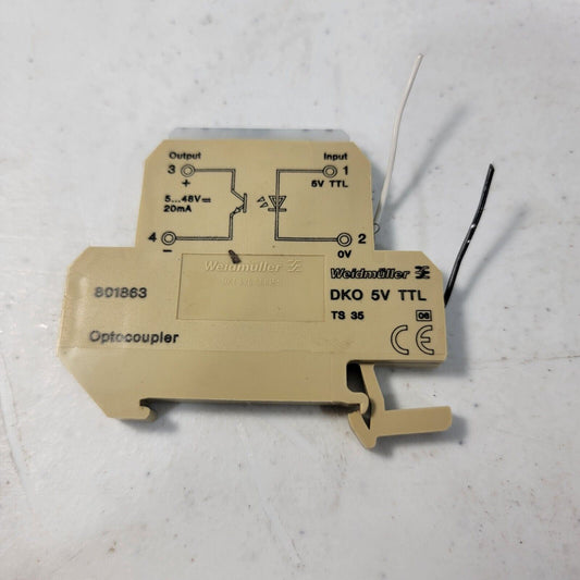 WEIDMULLER 801863 DKO 5V TTL OPTOCOUPLER CURRENT INDICATOR TERMINAL BLOCK