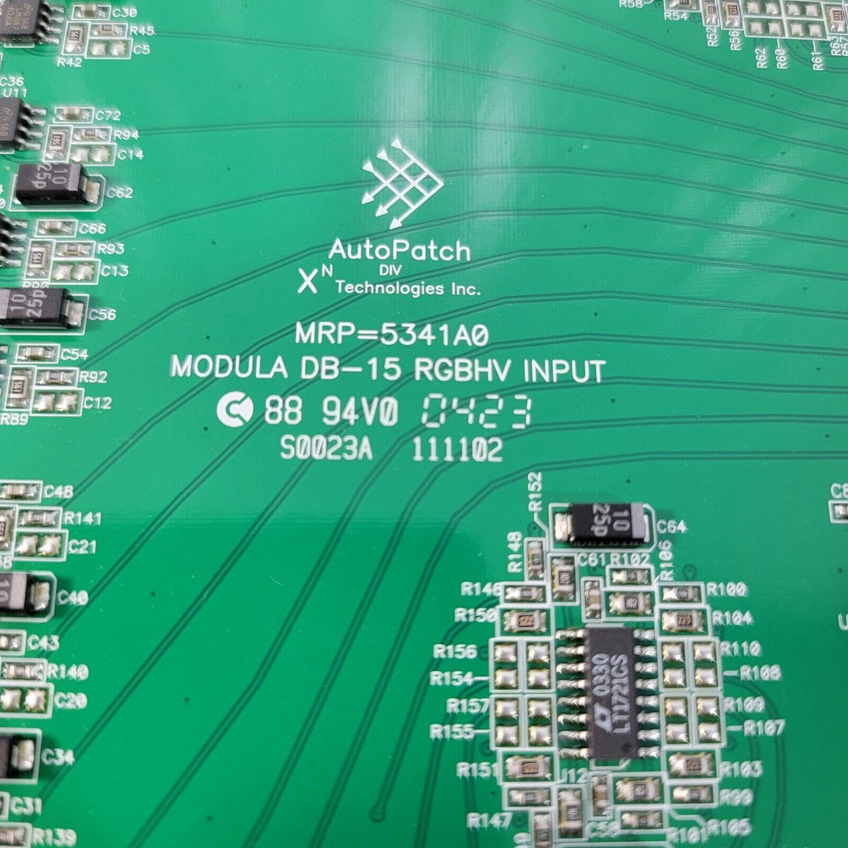 Autopath Modula AUTOPATCH MRP=5341A0 Modula DB-15 RGBHV Input – Lab Liquidators Store