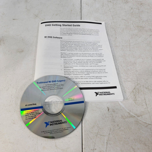 Traditional NI-DAQ (Legacy) 7.4.1 Software CD with Guide 501344B-01