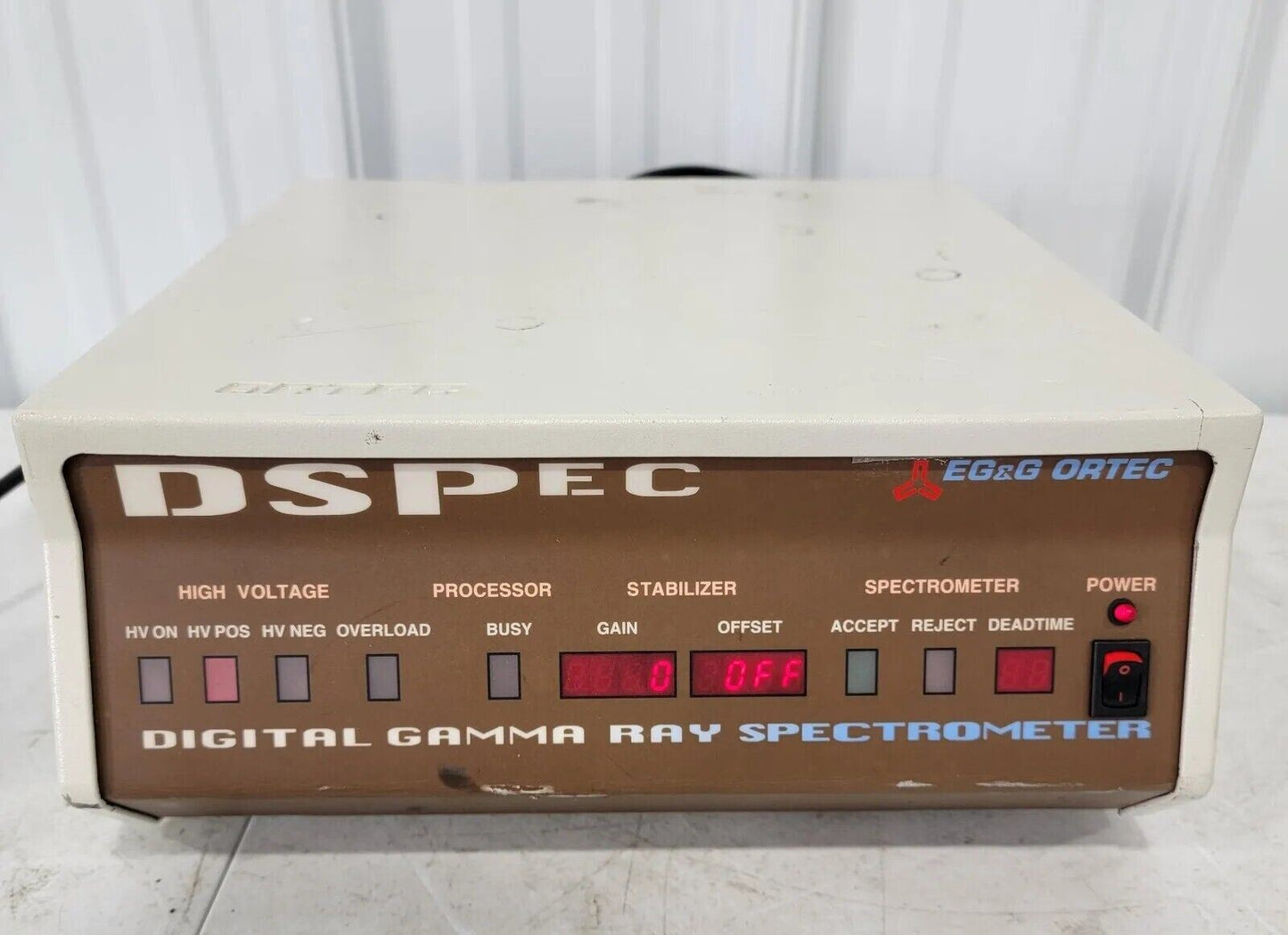 EG&G ORTEC PerkinElmer DSPec Digital Gamma Ray Spectrometer Power Supply