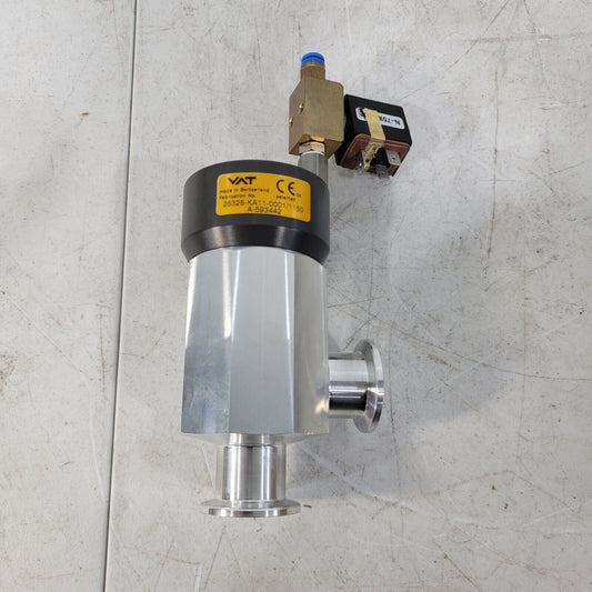 VAT 26328-KA11-0001 /1150 Pneumatic Right Angle Vacuum Valve KF25/NW25 Flange