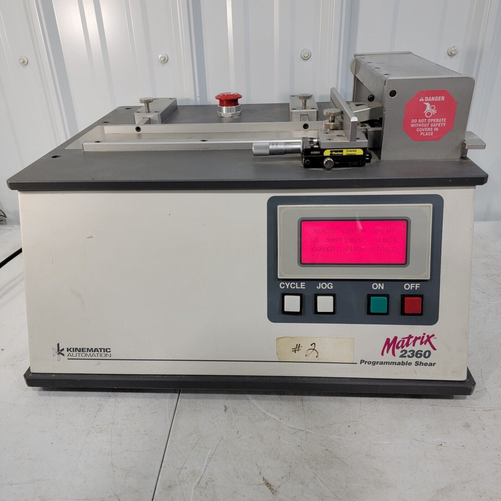 *READ* Matrix Kinematic Automation Programmable Shear Module Matrix M2 ...