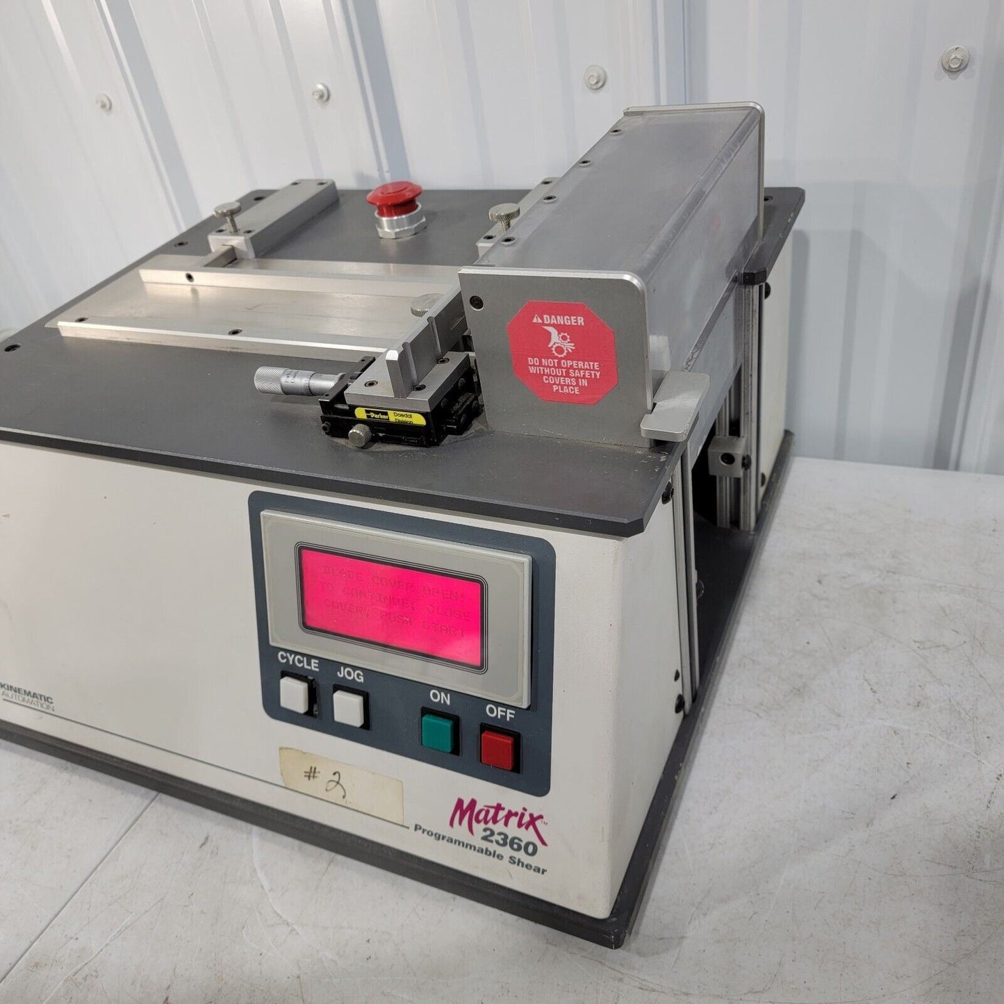*READ* Matrix Kinematic Automation Programmable Shear Module Matrix M2 ...