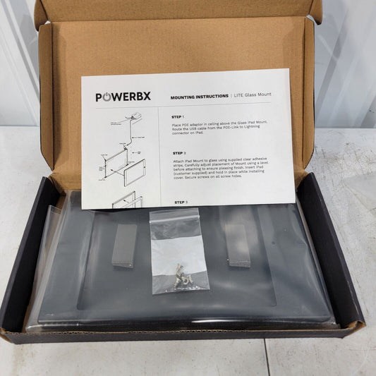 iPad Mini Wall Mount Frame PowerBx LITE Glass Professional Metal Case Mount