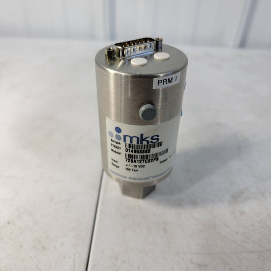 TESTED- MKS Baratron Capacitance Man. Pressure Transducer 728A12TCE2FB 100 Torr