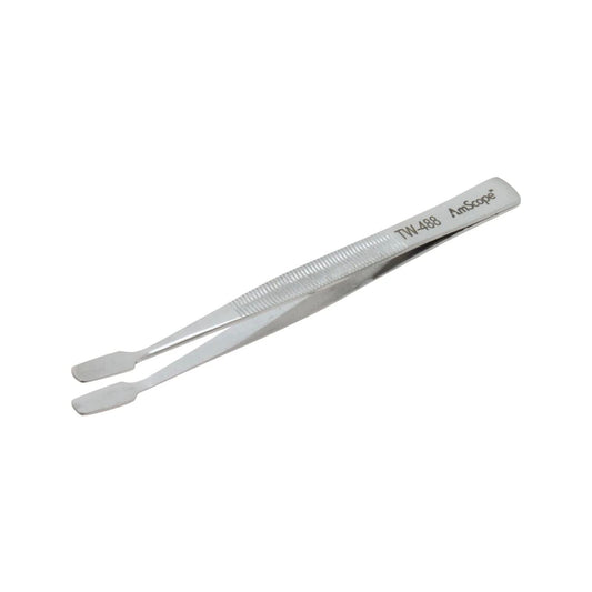 4-3/4 in. General Purpose Offset Stainless Steel Spade Smooth Tip Tweezers