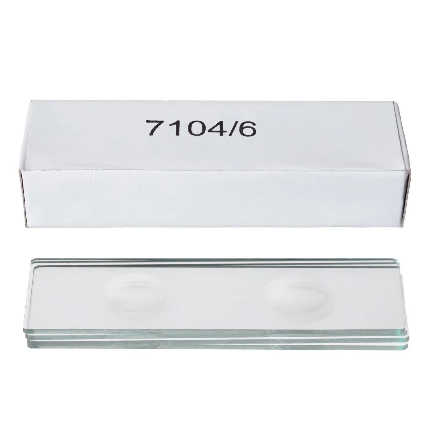 *Pack of 6* Double Depression Concave Clear Glass Microscope Slides 1x3" 25x75mm