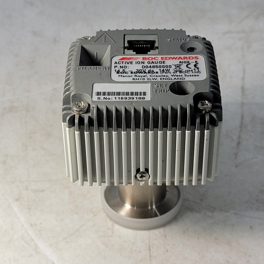 Edwards AIGX-S High Vacuum Active Ionization Ion Gauge D04850000 KF25 NW25