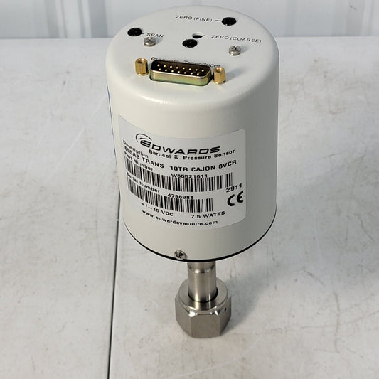 TESTED- WORKS BOC Edwards Barocel Pressure Sensor 655AB TRANS 10 Torr 1/2" VCR