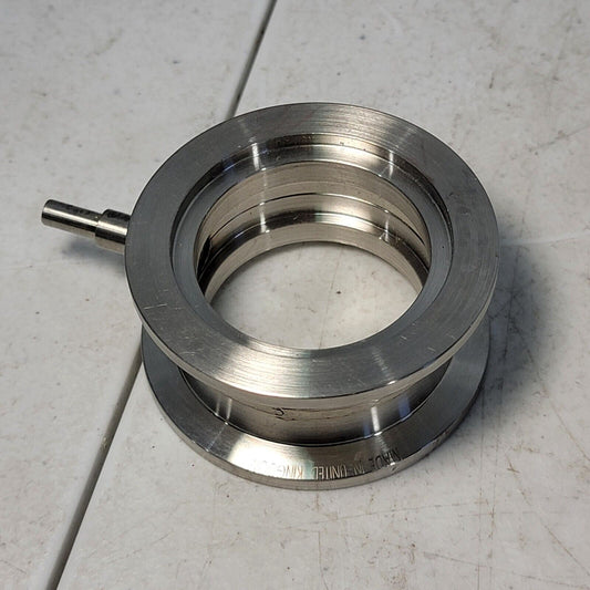 Edwards KF40 NW40 Through Nipple Vacuum Gauge 1/4" Weld-On Fitting