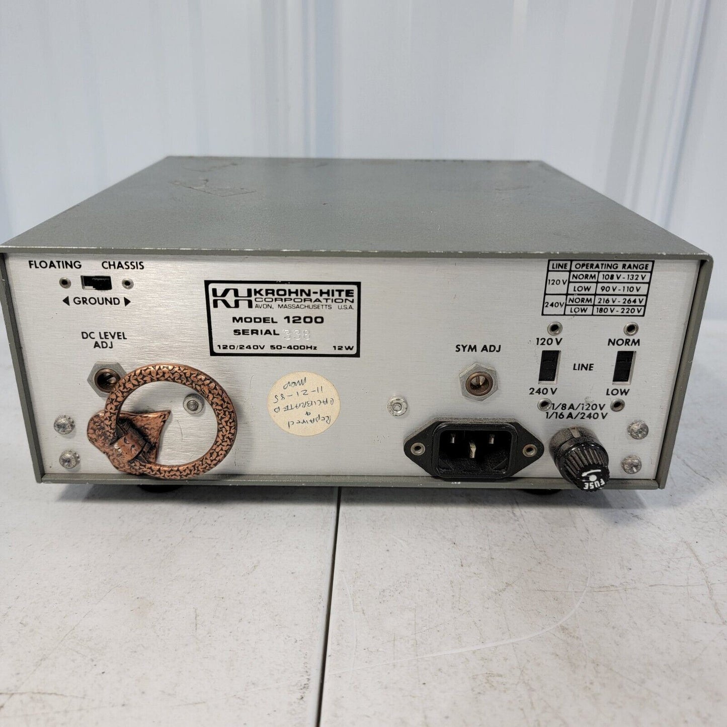 *Read Description* Krohn-Hite 1200 Sweep / Audio Function Generator