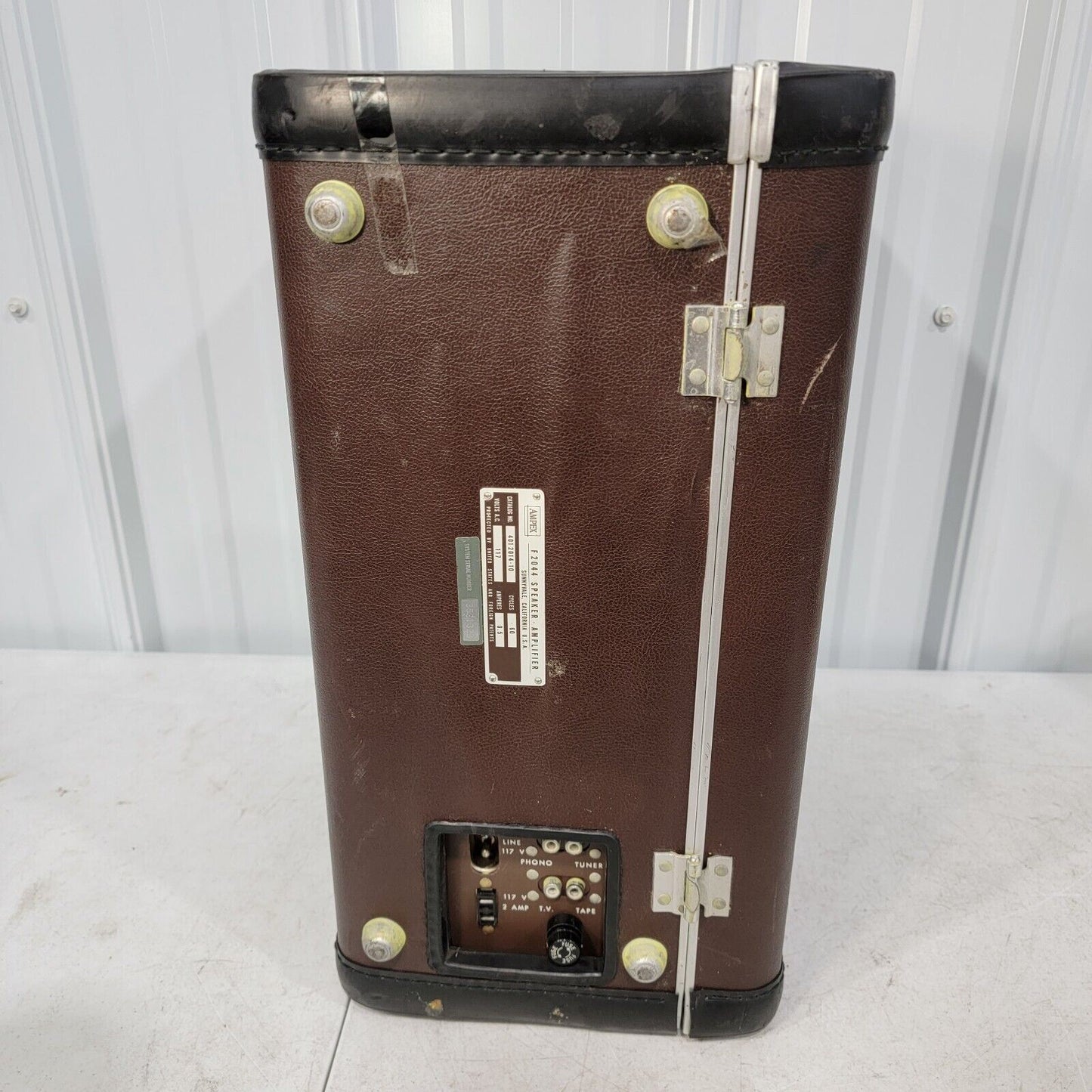 *Untested* Rare Vintage Ampex F2044 Suitcase Speaker