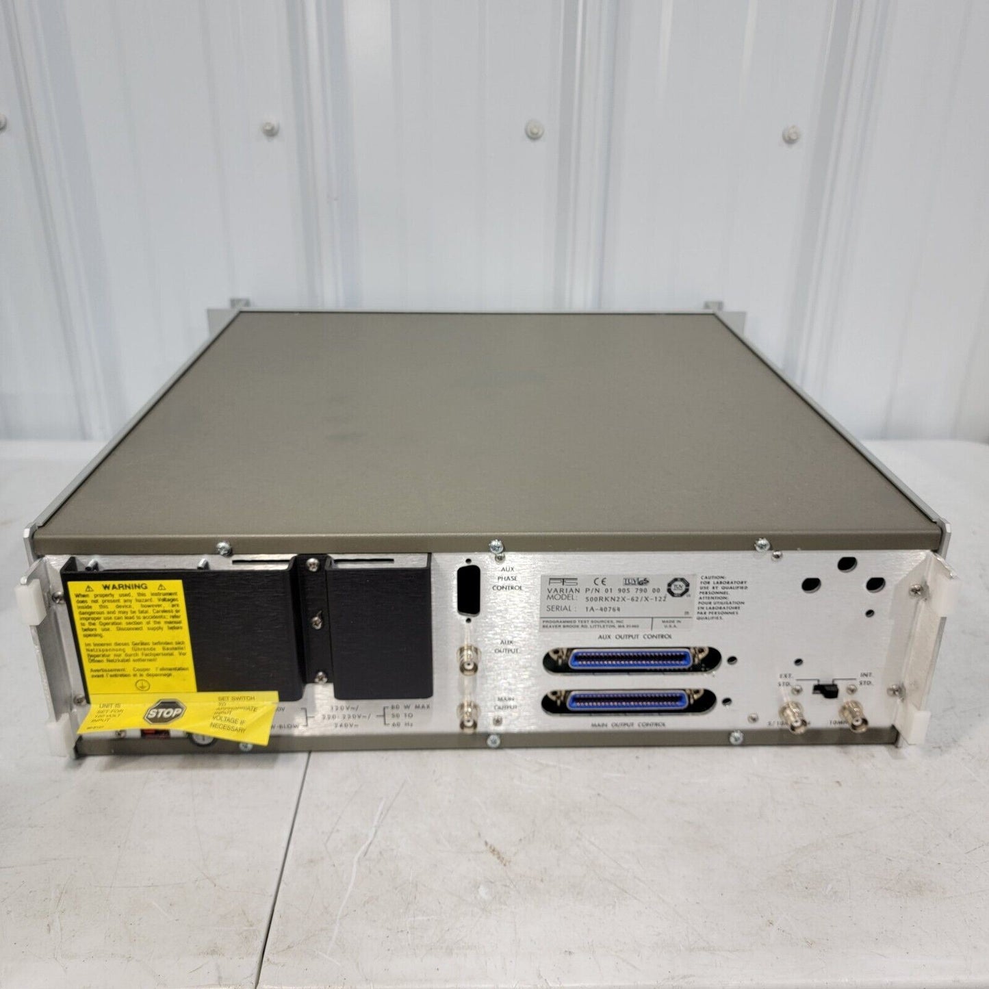 PTS Programmed Test Sources PTS500 Frequency Synthesizer 1-500 MHz 500 RKN2X-62