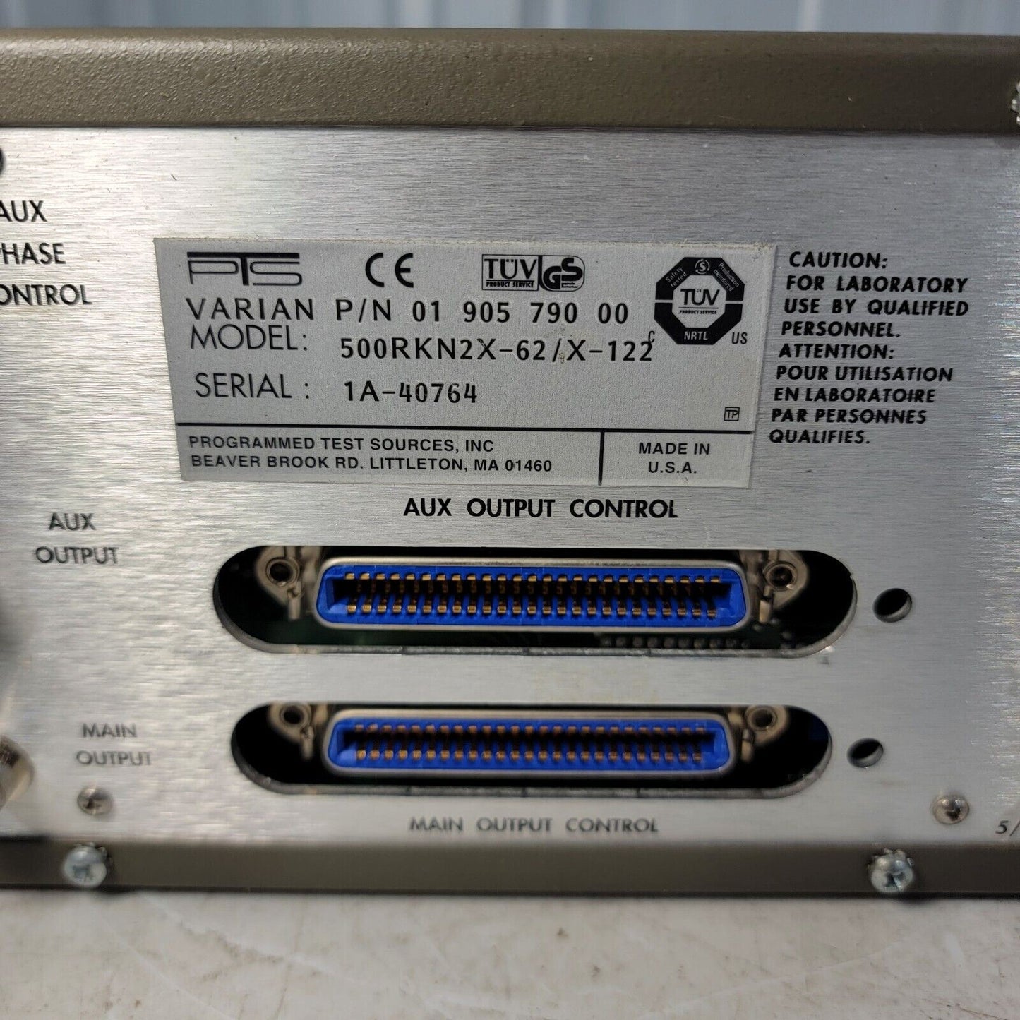 PTS Programmed Test Sources PTS500 Frequency Synthesizer 1-500 MHz 500 RKN2X-62