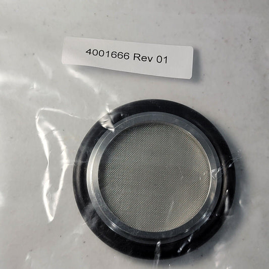 NW40 KF40 SS Centering Ring with Oring, Mesh Screen HPS MKS 4001666