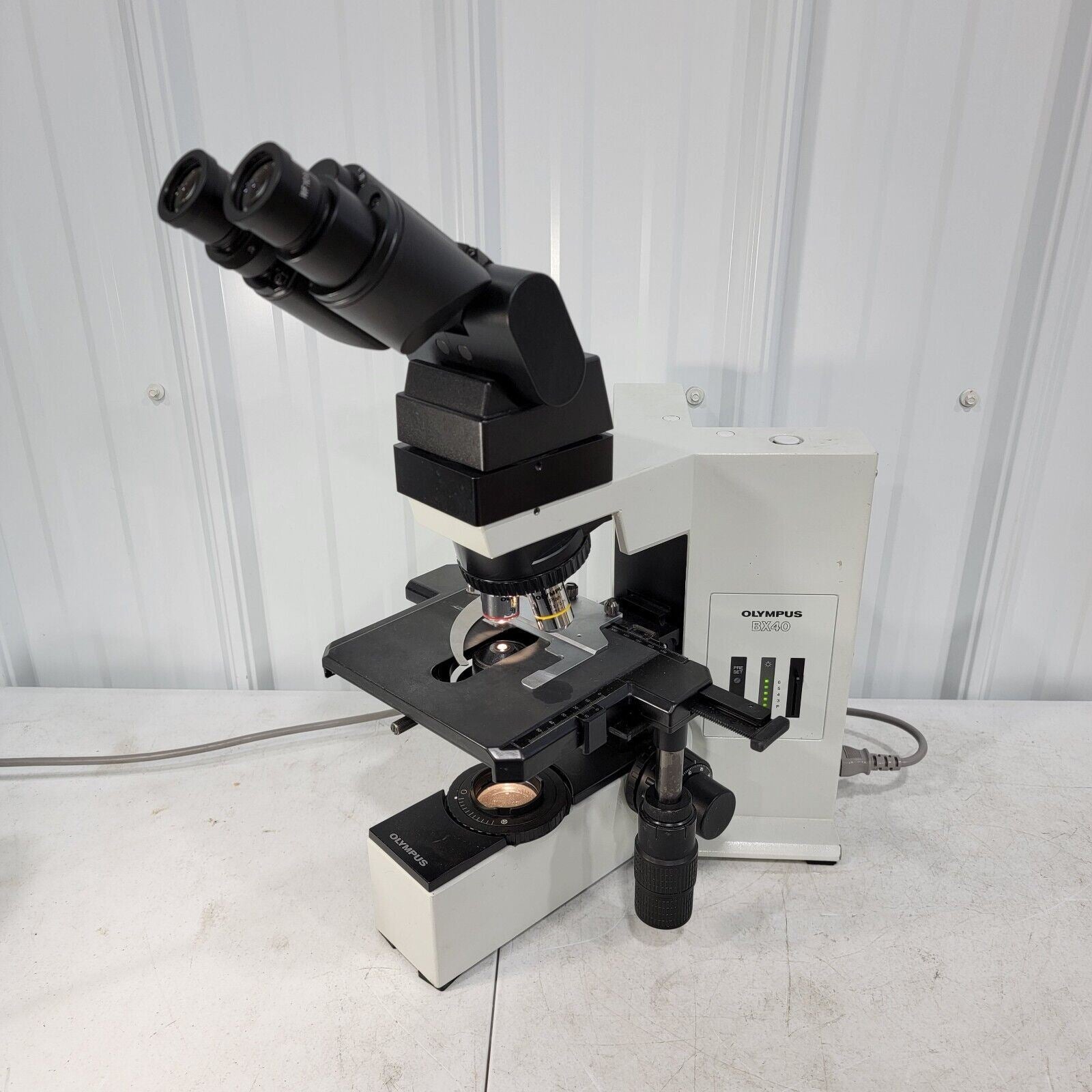 *Tested* Olympus BX40 BX40F4 System Microscope w/ 4 Objectives and 2 E ...