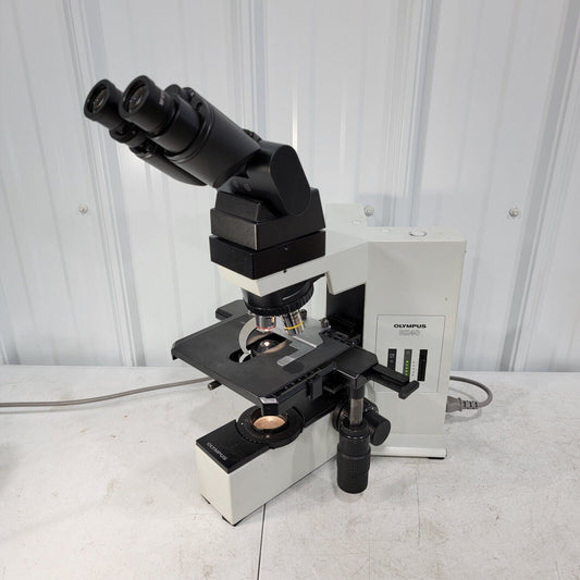 *Tested* Olympus BX40 BX40F4 System Microscope w/ 4 Objectives and 2 Eyepieces