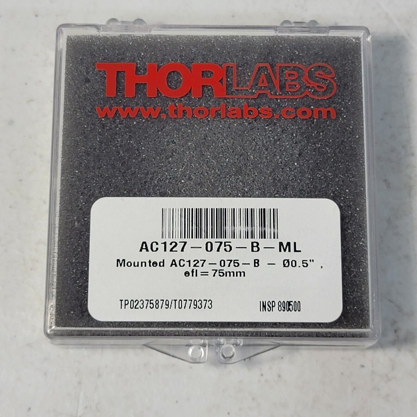 Thorlabs AC127-075-B-ML 1/2" OD Achromatic Doublet 650-1050nm