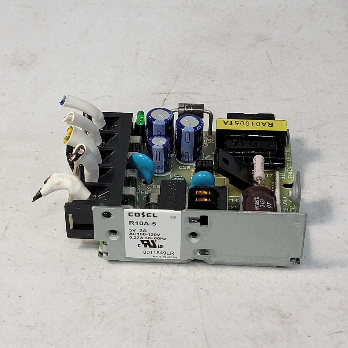 Cosel R10A-5 Power Supply, 5V 2A, AC100-120V, 50/60Hz